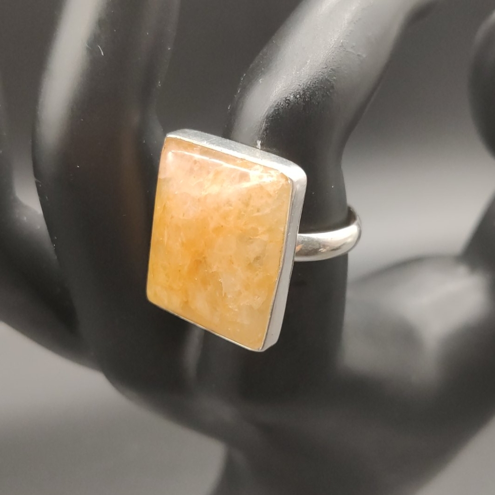 Semi Precious Stone Silver ring